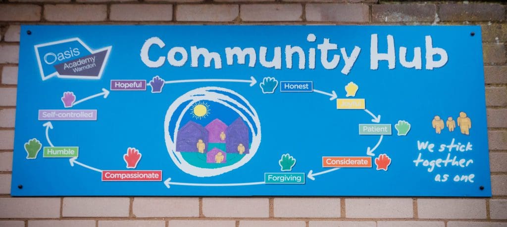 Oasis Community Hub, Warndon, Worcester January 2018 Featured Image